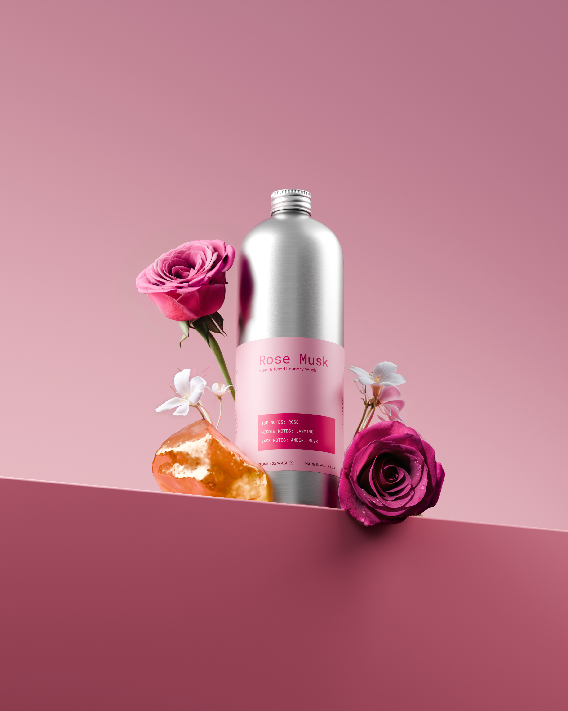 Rose Musk Deluxe Bundle - Wash + Scent Booster Softener